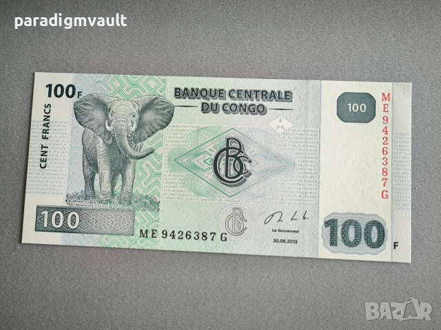 Банкнота - Конго - 100 франка UNC | 2013г.