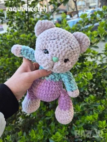 Ръчно Изплетено Мече "Амигуруми", снимка 2 - Плюшени играчки - 49753686