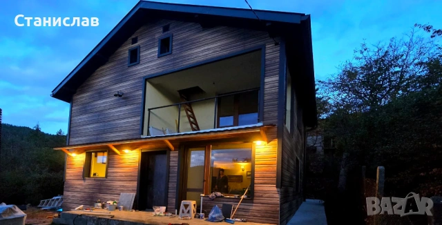 Дървесна Фасадна облицовка, снимка 4 - Облицовки - 53336536