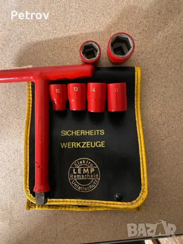 LEMP - VDE 1000V - MADE IN GERMANY - Profi изолирани Немски Маркови върток вложки 10-13-14-17-19-24 , снимка 2 - Клещи - 49499732
