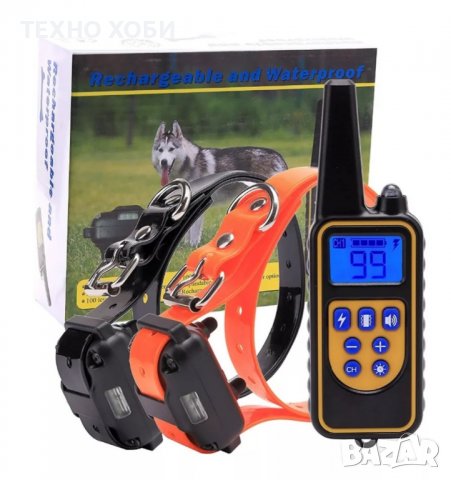 ЕЛЕКТРОНЕН НАШИЙНИК КАИШКА С ТОК ЗА ОБУЧЕНИЕ НА КУЧЕ,ДО 800 МЕТРА ОБХВАТ,ВОДОУСТОЙЧИВ., снимка 10 - За кучета - 37003314