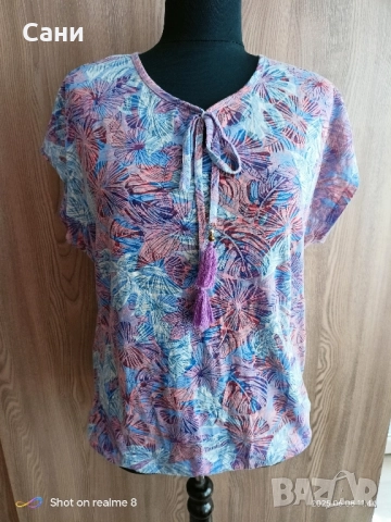 Лилава блузка , снимка 2 - Тениски - 51905376