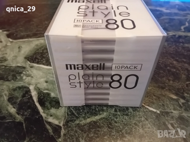 Maxell Plain Style 80 минидиск, снимка 2 - Декове - 52695680