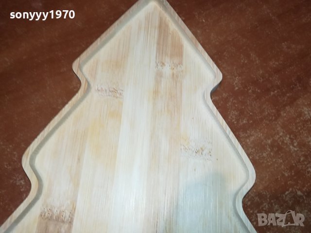 коледна елха дъска поднос чиния 30х20см 2312231353, снимка 3 - Антикварни и старинни предмети - 43524764