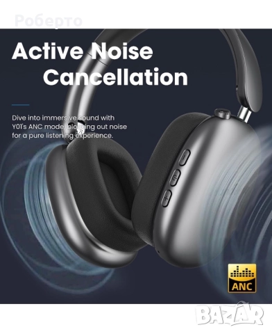 Безжични слушалки Y01, снимка 2 - Bluetooth слушалки - 52959071