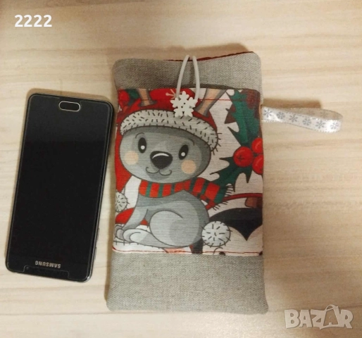 Коледно калъфче за телефон и др, снимка 2 - Коледни подаръци - 52279041