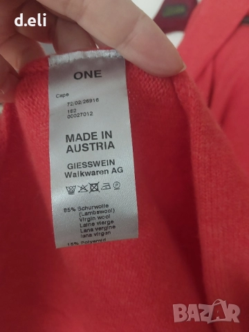 GIESSWINE 🇦🇹  Голям шал, пончо от Вълна , снимка 6 - Шалове - 47830169