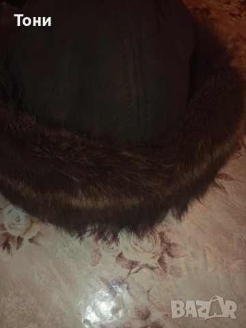 Нова Дамска Зимна Шапка от Естествен Косъм Норка , снимка 14 - Шапки - 52842653