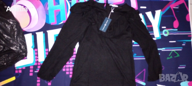 Нова Дамска Зимна Блуза / Пуловер   в черно С М , снимка 5 - Блузи с дълъг ръкав и пуловери - 52557537