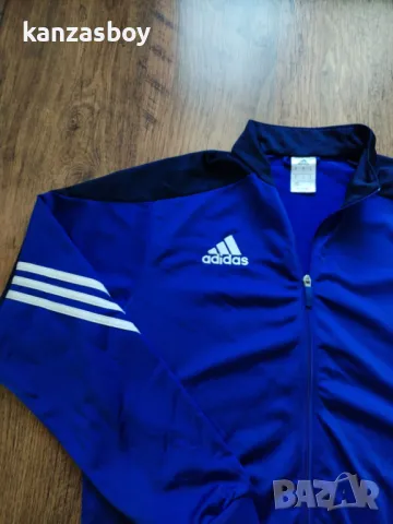 ADIDAS Core 18 PES Tracktop Blue - страхотно мъжко горнище КАТО НОВО M, снимка 3 - Спортни дрехи, екипи - 48882915