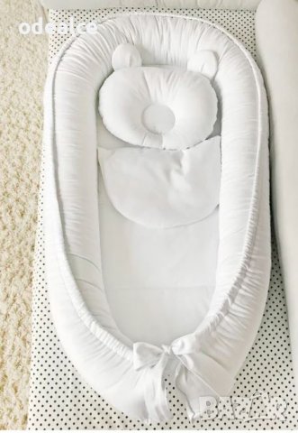 3 части - Baby Nest с допълнителен протектор и възглавничка, снимка 5 - Бебешки легла и матраци - 36888746
