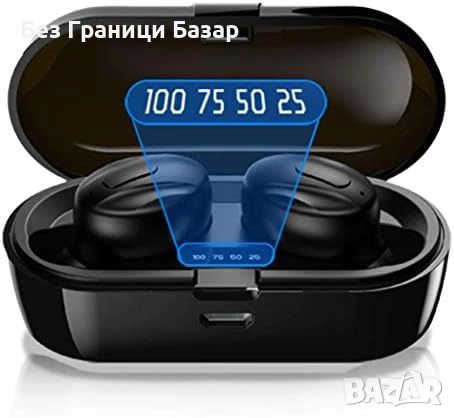 Нови Мини True Wireless слушалки IPX5 водоустойчиви с шумопотискане стерео звук кутия за зареждане, снимка 9 - Bluetooth слушалки - 52583006