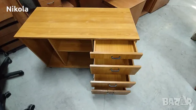 Офис шкаф  с 4 чекмеджета - помощно бюро- маса 110/50/68см, снимка 14 - Шкафове и рафтове - 50124803