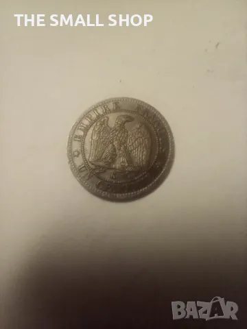 1 сантим 1862 AU Франция, снимка 3 - Нумизматика и бонистика - 44688420