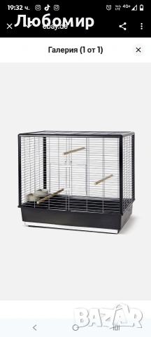 Savic Noah Knock Down Птича клетка, сгъваема, черна, 80 x 50 x 70 см, голяма клетка за корели , снимка 3 - За птици - 53047711