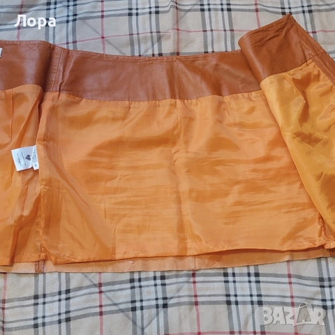 Дамска пола естествена кожа , снимка 3 - Поли - 52420879