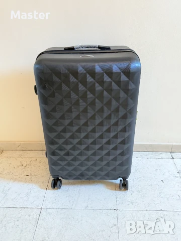 Нов куфар JLS Paris 70 см. чекиран багаж черен, снимка 1