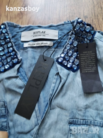 Replay - страхотна дамска риза НОВА С ЕТИКЕТИ ХС, снимка 3 - Ризи - 51660092