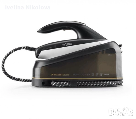 Парна ютия Solac Optima Center 3000 – 3000W, 7 bar налягане, 130 g/min, 1.5L, снимка 3 - Ютии - 51533395