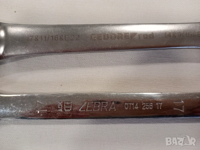 Wurth Zebra, Gedore звезди гаечен ключ с бутони и тресчотка , снимка 3 - Ключове - 52652133