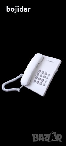 НОВ-Стационарен телефон Panasonic KX-TS500-НОВ, Стандартни функции - бял, снимка 2 - Стационарни телефони и факсове - 43774771