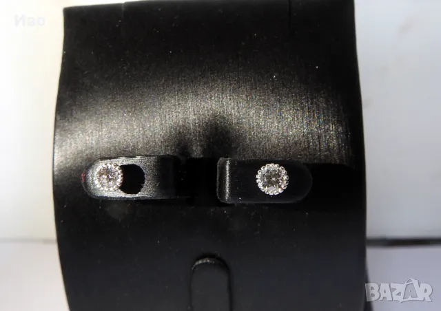Обеци с диаманти, снимка 4 - Обеци - 48829221