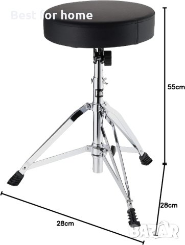 Професионален стол за барабани RockJam DP-001, снимка 1