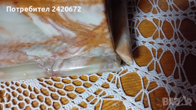 ретро мраморен телефон, снимка 4 - Други - 52678525