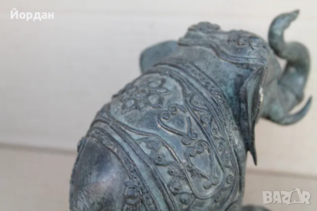 Месингова фигура ''Слон'', снимка 10 - Антикварни и старинни предмети - 47471100