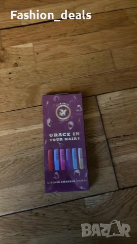 Нов Комплект цветни гребени за коса 6 броя джобен размер за деца подстригване, снимка 8 - Други - 38762337