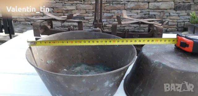 Стар кантар везна с комплект грамове, тежести без липси , снимка 6 - Антикварни и старинни предмети - 47524729