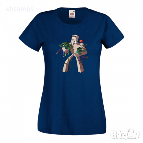 Дамска тениска Iron Golem майнкрафт Minecraft,Игра,Забавление,подарък,Изненада,Рожден Ден., снимка 9 - Тениски - 36520748