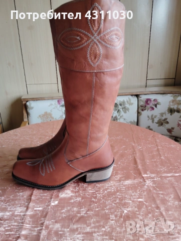 Дамски ботуши естествена кожа ALDO 39 номер, снимка 3 - Дамски ботуши - 53166377