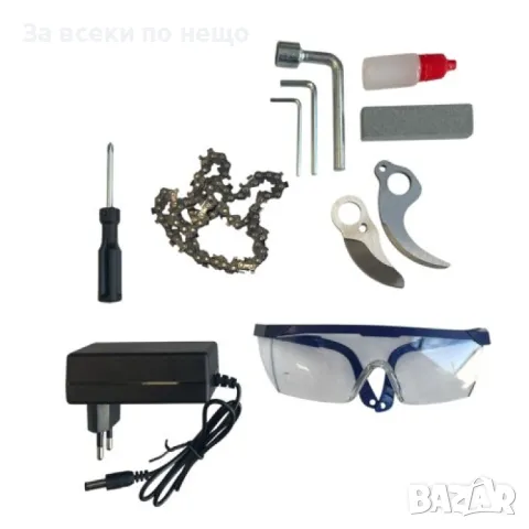 Комплект от лозарска ножица, акумулаторен трион и телескопичен прът 2 метра 36V 8Ah StahlMayer, снимка 6 - Други инструменти - 50365219