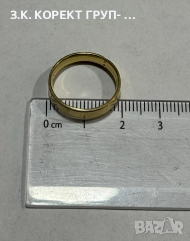 Златен пръстен 14К, снимка 5 - Пръстени - 52485025