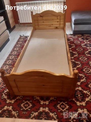 Легло "масив" с матрак, снимка 5 - Спални и легла - 51676190