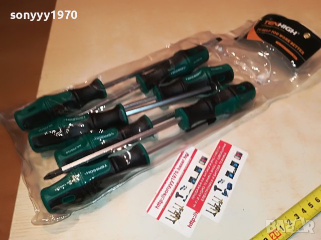 TENHIGH-ОТВЕРТКИ 7 ЧАСТИ 0109221103, снимка 4 - Отвертки - 37865014