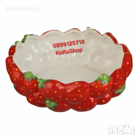 Фруктиера "Ягода"-24х8 см./фруктиера/керамична фруктиера, снимка 2 - Аксесоари за кухня - 49978069