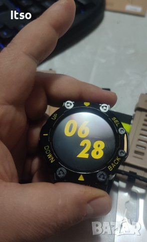 Отличен Amazfit Watch T-Rex 2 , GPS, батерия 20 дни+4 каишки+протектор, снимка 9 - Смарт гривни - 43306152