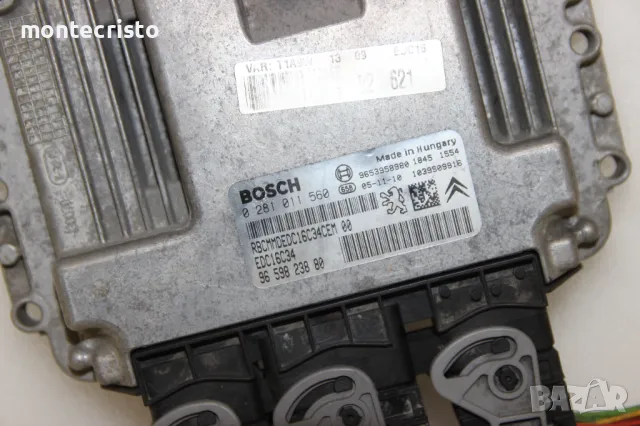 Моторен компютър Peugeot 206 (1998-2009г.) 0281011560 / 0 281 011 560 / 9659823880 / 96 598 238 80, снимка 2 - Части - 50424953