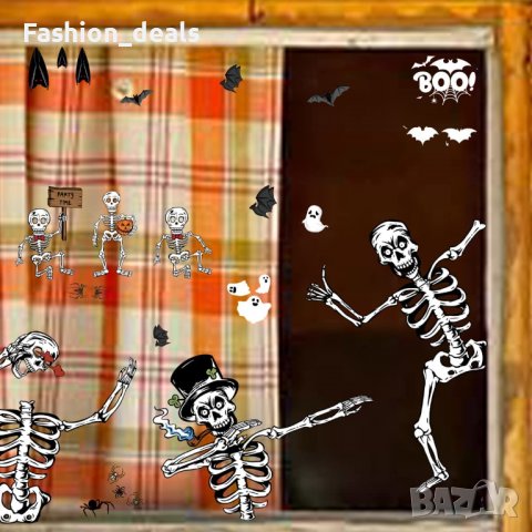 Нови стикери за прозорци Декорации за Хелоуин за многократна употреба, снимка 7 - Други - 38681946