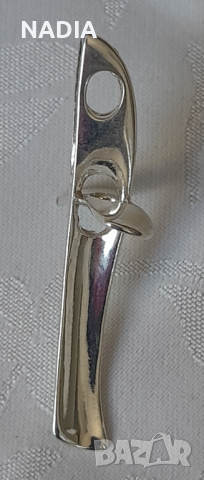 Стилизиран сребърен кръст, авторски, снимка 3 - Колиета, медальони, синджири - 44908220