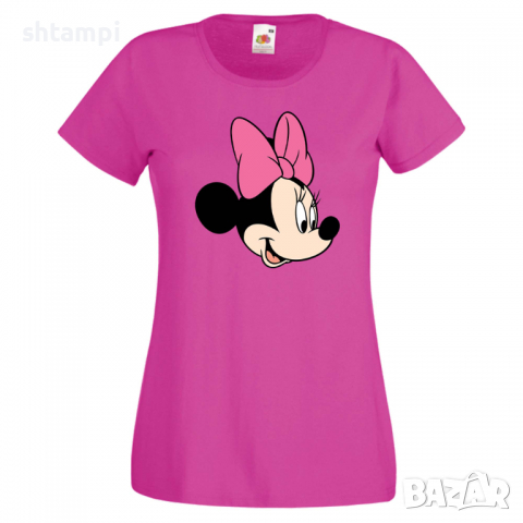 Дамска тениска Set for Couples Minnie 1 Подарък,Изненада,Рожден ден,, снимка 7 - Тениски - 36530915