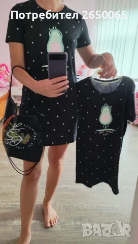 Комплект роклички за мама и дъщеря с раничка! Дамска С/М и детска 7/8г., снимка 4 - Рокли - 51211385