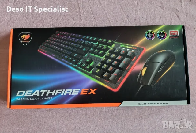 Механичва Геймърска Клавиатура Cougar Deathfire EX RGB- (НЕРАЗЛИЧИМА ОТ НОВА), снимка 1