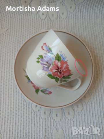 Съветски чаен сет , снимка 3 - Чаши - 42930334