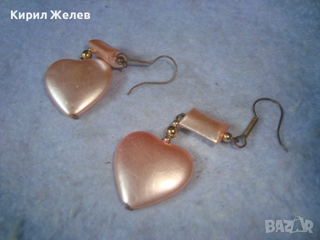 СТАРИ СЪРЦЕВИДНИ ВИНТИДЖ СТИЛ ОБЕЧКИ 27726, снимка 4 - Антикварни и старинни предмети - 37660521