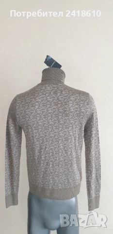 Emporio Armani Wool Knit Monogram Turtleneck Mens Size XS - S НОВО! ОРИГИНАЛ! Мъжко Вълнено Поло!, снимка 12 - Пуловери - 52399413