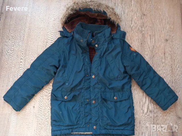 Синьо зимно яке за момче на Н&М 7-8г.
