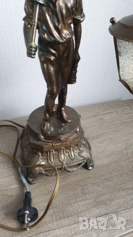 Стара настолна лампа, снимка 5 - Антикварни и старинни предмети - 44920164